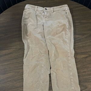 Talbots Tan Corduroy Straight Leg Pants women’s